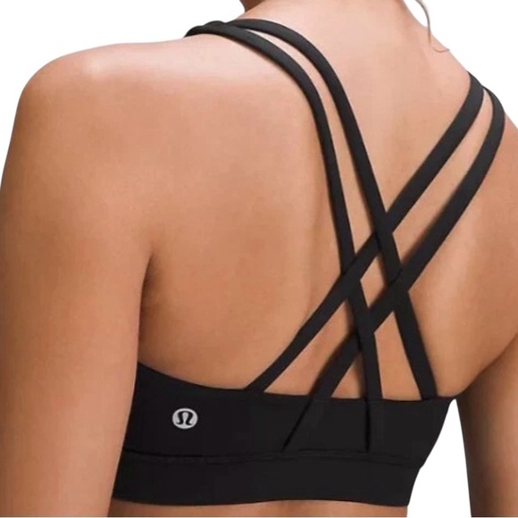 lululemon athletica Other - Lululemon Women’s Black Energy Medium Support Gym Gym Crossback Bra- Size 2